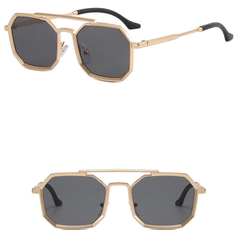 Мужские солнцезащитные очки, защита от солнца, защита от ультрафиолета, модные солнцезащитные очки в металлической упаковке в стиле панк-хип-хоп, женщины за рулем, путешествия, очки для поездок на работу