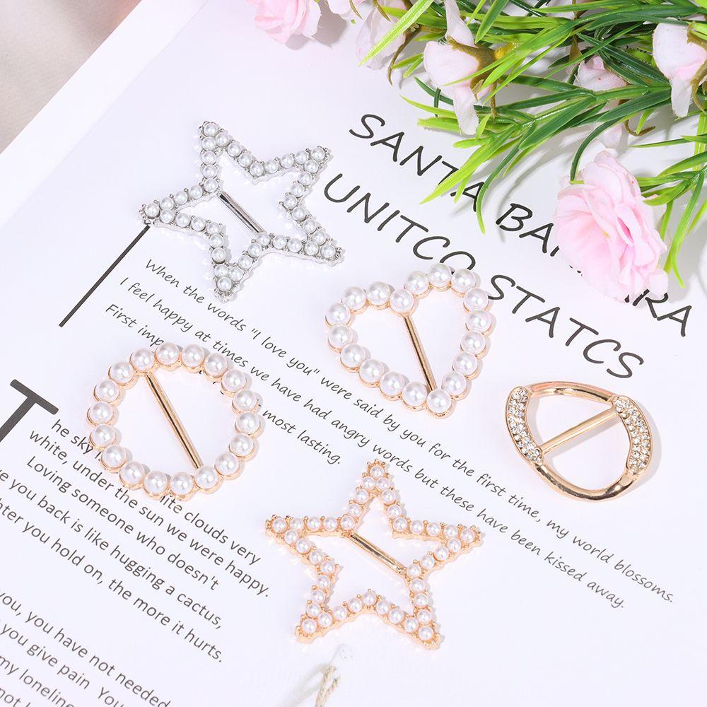 Corner Hem Shirt Hem Decorative Buckle Knotted Buckle Ring Clothes Tighten Silk Scarf Buckle