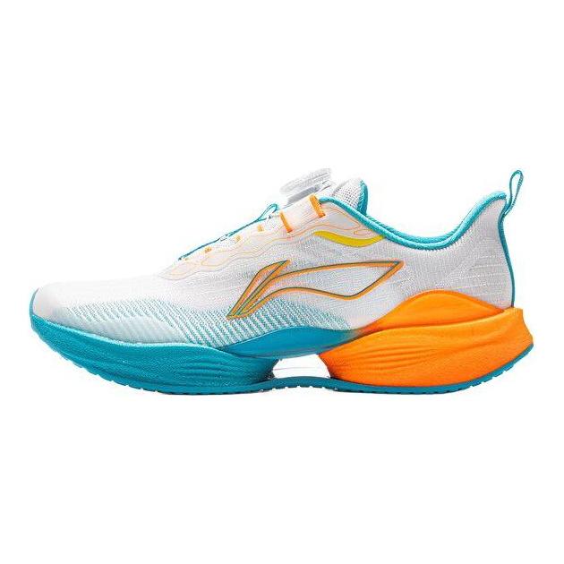 Li Ning Детские Ультралегкие 22 Удобные Универсальные Амортизация Отскок Низкие Беговые Кроссовки Унисекс Беговые Кроссовки Белый Синий YKFV042-7
