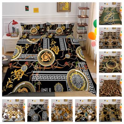 Комплект постельного белья классической роскошной серии. Роскошный пододеяльник и наволочка 2/3 AU240 * 270. Моющиеся и быстросохнущие комплекты постельного белья.