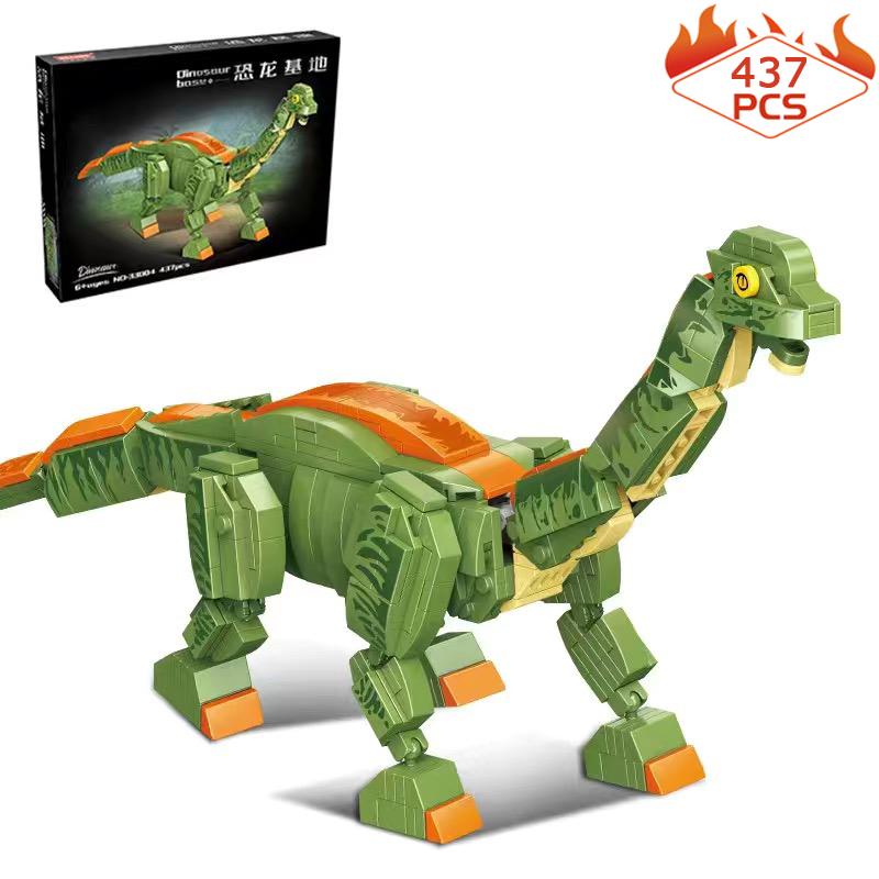 Jurassic World Park Dinosaur Building Block Creative Expert Tyrannosaurus Rex Triceratops Assembled Model Bricks Kid Toy