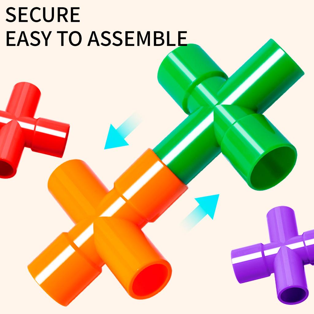 Children'S Water Pipe Splicing Block Large Particle Toy Puzzle Assembly Puzzle 3 To 6 Year Old Boys and Girls Baby