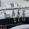 Car Interior Center Console Decoration Cartoon Rabbit Personality Ornament Decor for Room Dining Table Decoration Desk