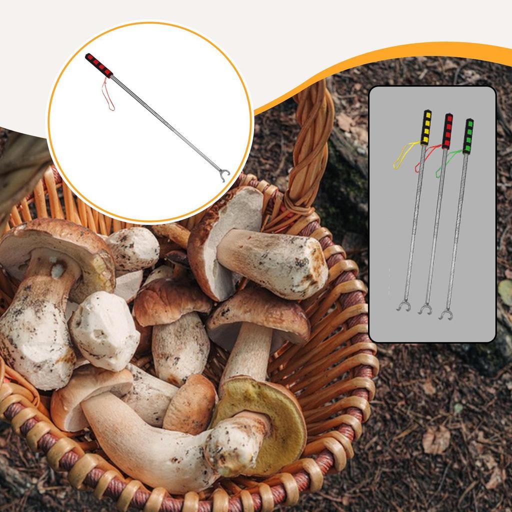 Foraging Picker Picking Tool Stainless Steel Compact Grabber Telescopic Pick Up Reaching Aid