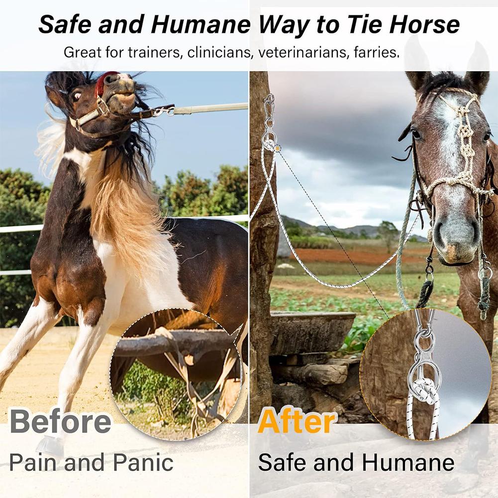 1 Набор Прочное Кольцо для Привязи Лошади Нержавеющая Сталь Аксессуары для Лошадей Предотвращает Отступление Лошадей