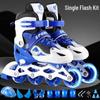 Регулируемые детские роликовые коньки с мигающими колесами для мальчиков и девочек