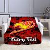 Fairy Tail Flannel Plush Blanket Home Fleece Throw Blanket Travel Blankets Bedspreads Sofa Cover Couch Dorm Room Blanket