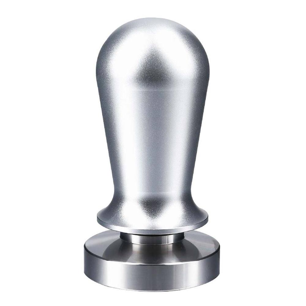 Упругий молоток для утрамбовки кофе эспрессо для кофемашины эспрессо с подпружиненной плоской основой из нержавеющей стали, дистрибьютор кофе