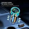Автомобильное зарядное устройство 240 Вт, быстрая зарядка, 2 порта USB, адаптер для iPhone, Samsung, Xiaomi, быстрая зарядка, зарядные устройства с цифровым дисплеем