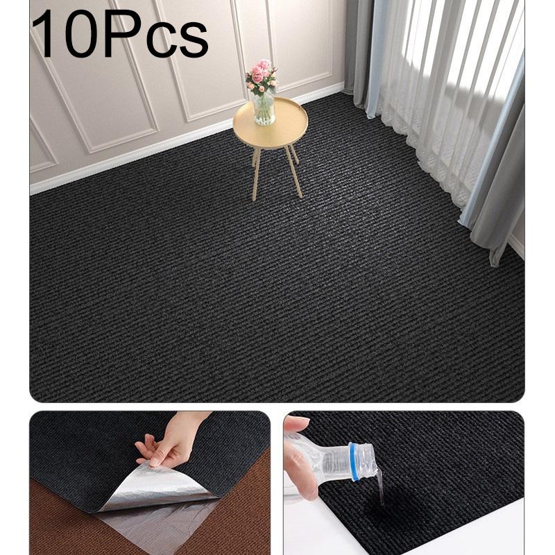 10 шт. Квадратные коврики 30×30 см Самоклеящиеся коврики Минималистичная ковровая плитка Сделай сам Устойчивые к царапинам для домашних животных Домашний декор