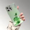 Роскошный Зеленый Кристалл С Рисунком Яблока Стеклянный Гальванизированный Чехол Для iPhone 17 16 15 14 13 12 11 Pro Max Plus 16E 17Air Чехол