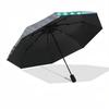 1pc Winter Cat Automatic Open/Close Umbrella with One-Touch Button, Compact Folding Canopy, Sturdy 8-Rib Windproof Design S28