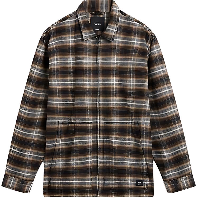 Vans MONTWOOD Рубашки Мужские Коричневый Лацкан Умеренный Другое VN000HNNCDE