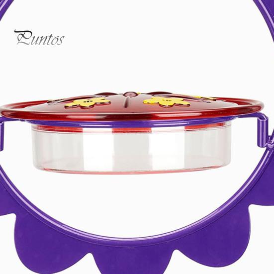 Кормушка для колибри, подвесная, наружная, цветочный дизайн, кормушка для диких птиц, нектар, ров для муравьев, для декора патио на заднем дворе