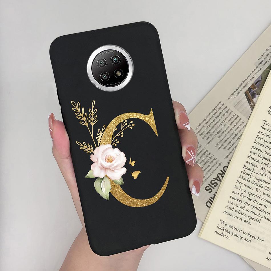 Flower Letters For Xiaomi Redmi Note 9T 5G Case Cover Soft Silicone Bumper Protective Phone Cases For Redmi Note9T 9 T Fundas