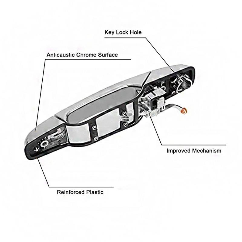 4 шт. Наружная ручка двери передняя задняя левая правая для Chevrolet Silverado Tahoe GMC Sierra Yukon Cadillac Escalade Пикап