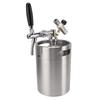 Мини-пивной бочонок Growler 5L из нержавеющей стали портативный домашний дозатор под давлением с 60PSI