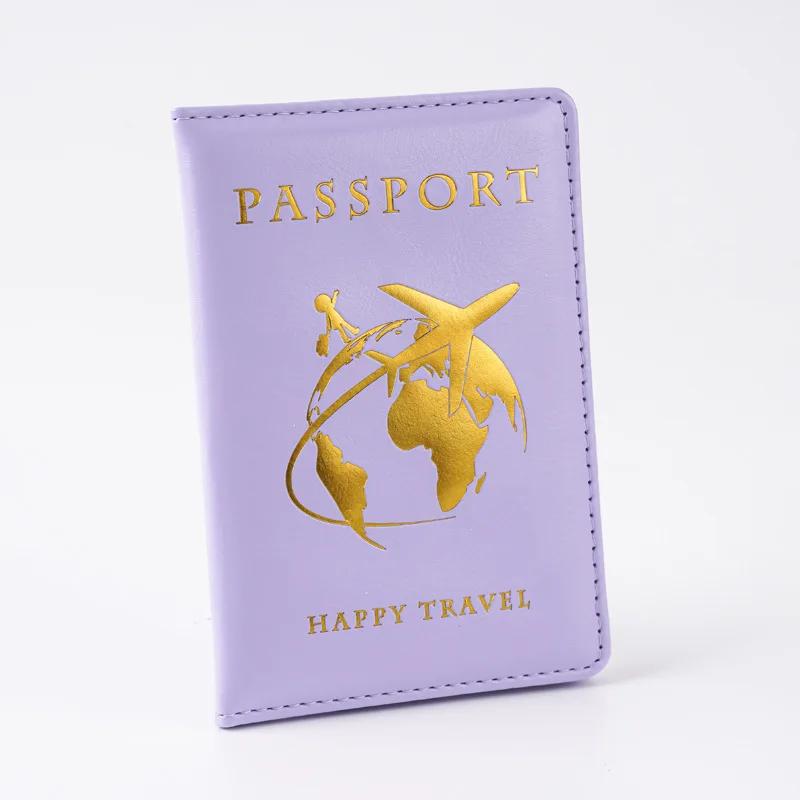 Новая Глобальная Цветная PU Обложка для паспорта, зажим для билетов, держатель для паспорта, держатель удостоверения личности, дорожный кошелек, дорожные аксессуары