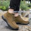 Мужская обувь из натуральной кожи, кроссовки, водонепроницаемые уличные мужские ботинки, зимние мужские походные ботинки
