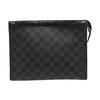 [Б/У] Pochette Voyage MM 'Черный холст Damier Graphite' - Очень хорошее состояние #6MN0O7