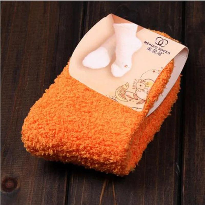 Soft Coral Fleece Velvet Socks For Women Warm Bed Socks Winter Sweet Gift