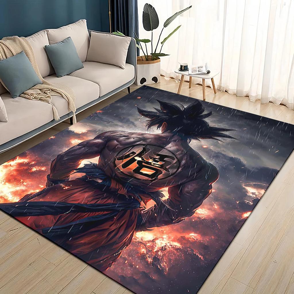 3D Dragon Anime Carpet Rug for Living Room Bedroom Home Sofa Decoration,kids PlayNon-slip Floor Mat Gift