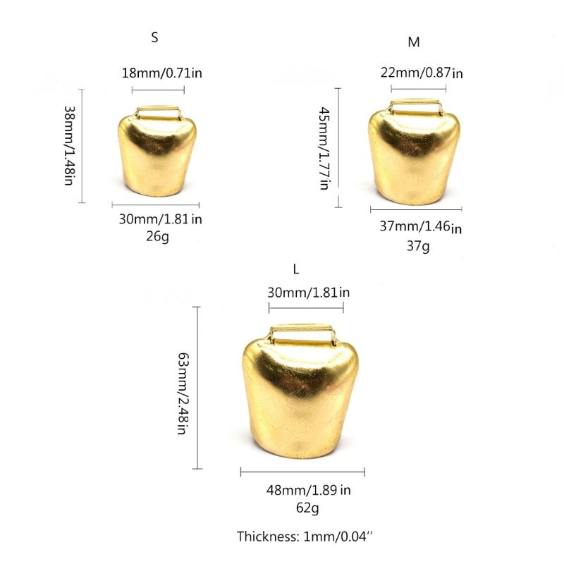 Металлические коровьи колокольчики в античном стиле, Громкие медные колокольчики для лошадей, овец, Металлические колокольчики на шею для сельскохозяйственных животных, Металлические колокольчики для домашних животных, Бронзовый колокол