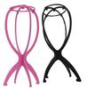 EF Store Portable Folding Solid Color Wigs Display Stand Hat Hairpiece Holder Support