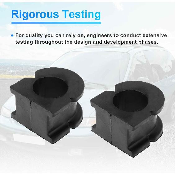 No.K201612 Front Left Front Right Stabilizer Sway Bar Bushing Kit for CHEVROLET SILVERADO 1500 2007-2019 Rubber Suspension Kit Black 2 Pcs