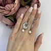 Silver Earrings with Imitation Pearls (2106418)