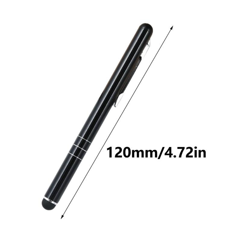 2pcs Touches Screens Point  Pens Universal Touches Pens High Sensitivity Point  Pens Drawing Pen Metal Clip for Phone Tablets 