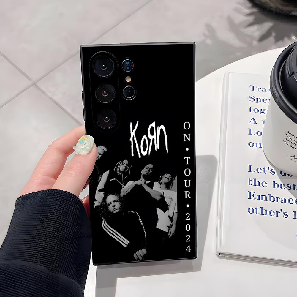 Чехол для телефона K-Korn Hot Metal Rock Band для Samsung S26 Ultra S25 Edge Ultra S23 S22 S21 S20 Ultra Plus S24 Fe
