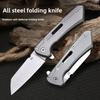 Outdoor Multi-functional Folding Knife, Mini High-hardness D2 Steel Fruit Knife, Paring Knife, Wild Survival Portable Knife
