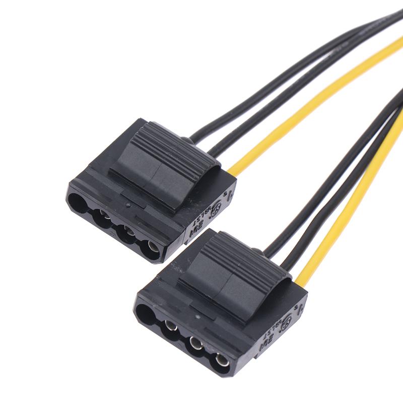 6Pin To Dual 4Pin IDE Видеокарта Кабель питания Адаптер Разъем Видеокарты Кабель питания
