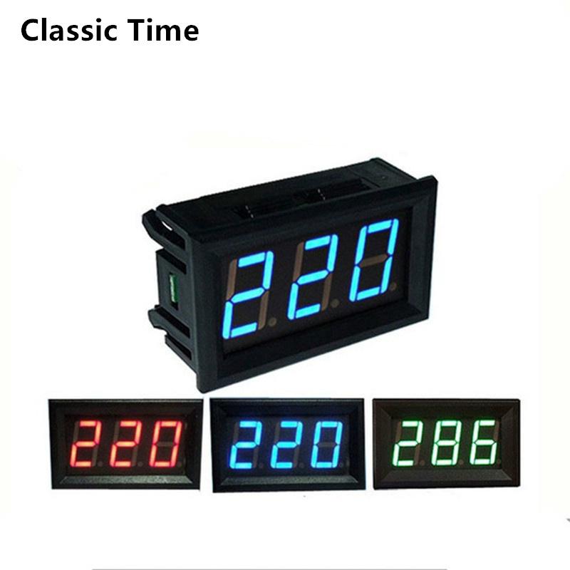 110V-220V-380V Digital Voltmeter AC 70V To 500V 0.56 Inch LED Digital Panel Meter Voltage Tester RED/GREEN/BLUE Monitor