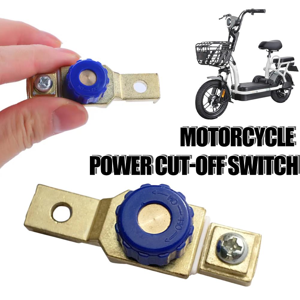 Клемма отключения аккумулятора мотоцикла Защита от утечки Отсоединение Сплав цинка Аккумулятор Для автомобиля Лодки Морской Автодом Синий S5J9