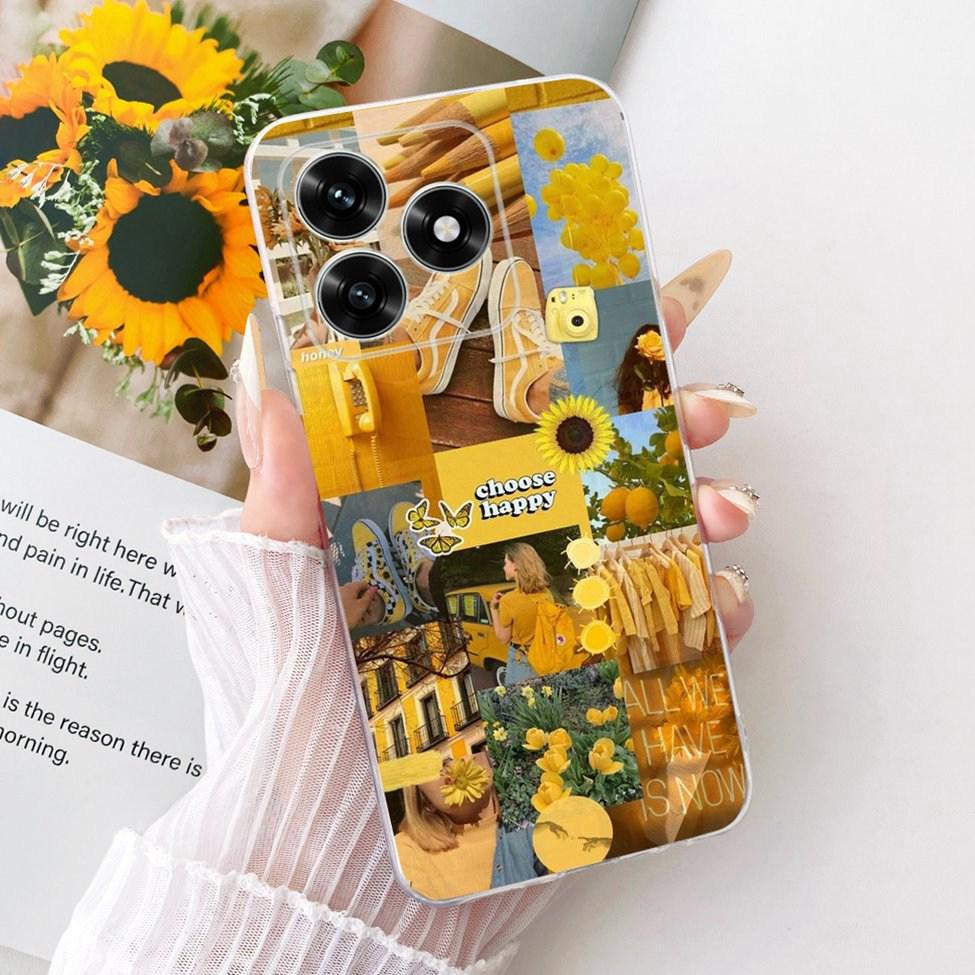 Case For Honor X5C Plus Cover Transparent Luxury Cute Cat Fashion Butterfly Cool Painted Casing For Honor X5cPlus