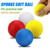 42Mm Mixed Color Pu Foam Solid Sponge Soft Ball Indoor Golf Practice Ball Toy Ball