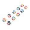10PCS 6 Sided Game Dice Lightweight Strong Impact Resistance White Plastic Game Dice for Board
