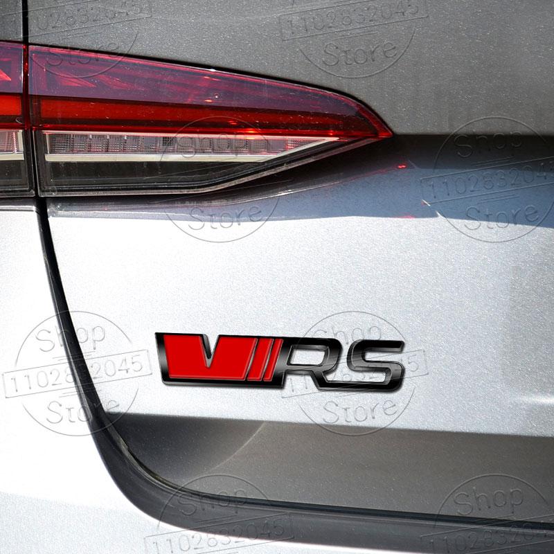 1pc Car Emblem VRS Logo Sticker For Octavia 2 3 Kamiq Kodiaq Karoq RS Superb Fabia Rapid Favorit VRS Emblem Badge Accessories