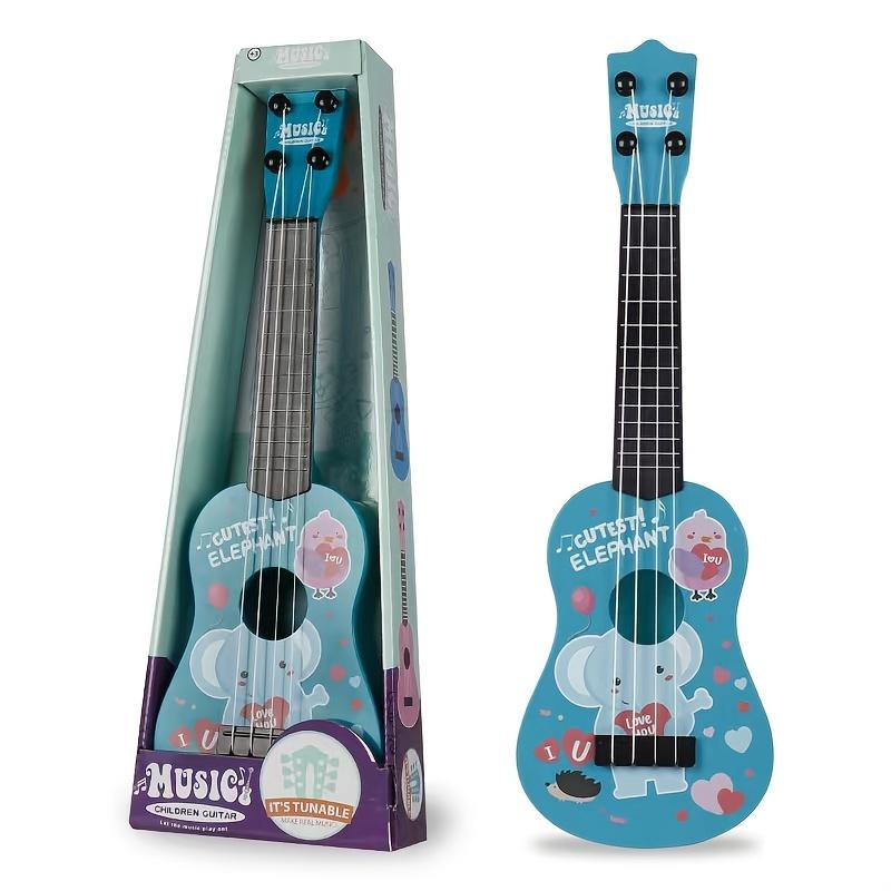 Mini Playable Ukulele Toy Guitar, Educational Musical Instrument for Boys and Girls, Puzzle Fun Party Birthday Christmas Halloween Gift
