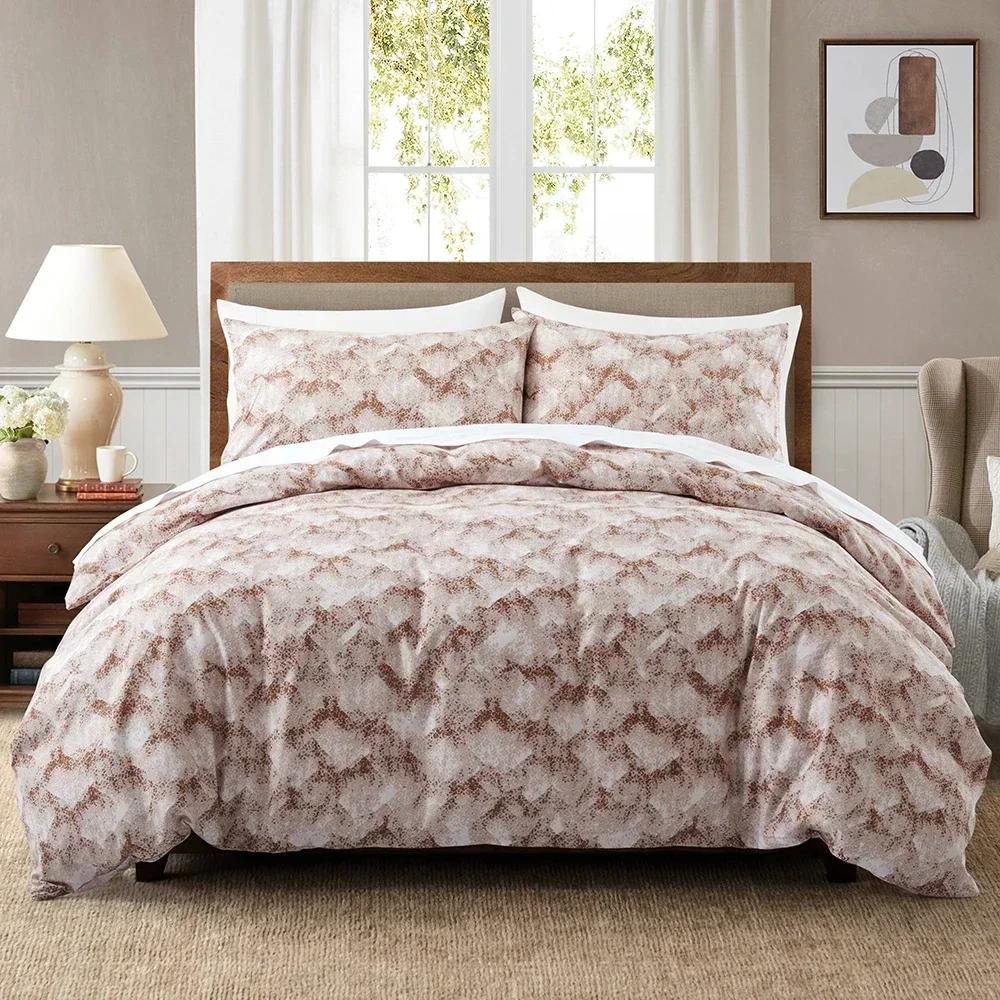 Gradient Rainbow Star Duvet Cover Set Queen Tie Dye Ombre Stars Reversible Purple Bedding Set Microfiber Cartoon Comforter Cover