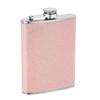Uxcell Stainless Steel Hip Flask for Liquor and Booze 8oz Leakproof Drink Flask Perfect for Camping Hiking Outdoor Activities Bling Pink (230ml)