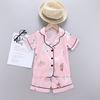 Toddler Baby Boy Girl Short Sleeve Cartoon Tops+Shorts Pajamas Sleepwear Outfits