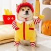 Internet Celebrities Funny Hello Two Feet Transformation Costume Dog Clothes Halloween Funny Hood Autumn and Winter Pet Costumes