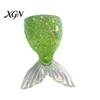 Stress Relief Hand Toy Transparent Fish Tail Squeeze Glitter Simulated Fishtail Anxiety Sensory Slow Rising Ball Decompression Gadgets Relaxation Desk