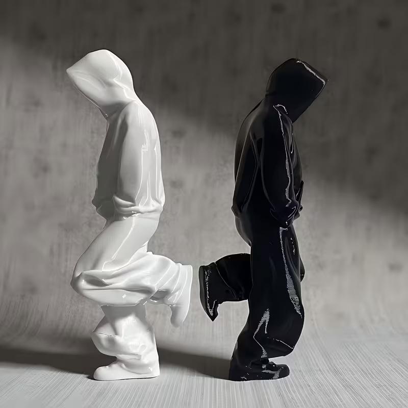 Креативная фигурка из смолы для домашнего декора 3D-печатная скульптура Современное украшение для гостиной Акцент Стильный арт-коллекционный предмет