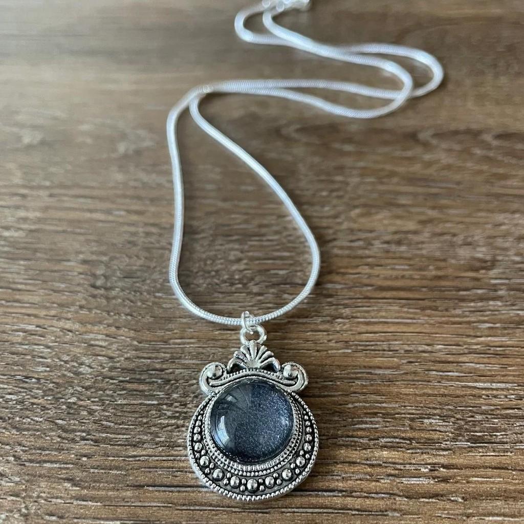 Bohemian Gothic Crystal Pendant Necklace With Cross Chain For Fashion Casual Women Men