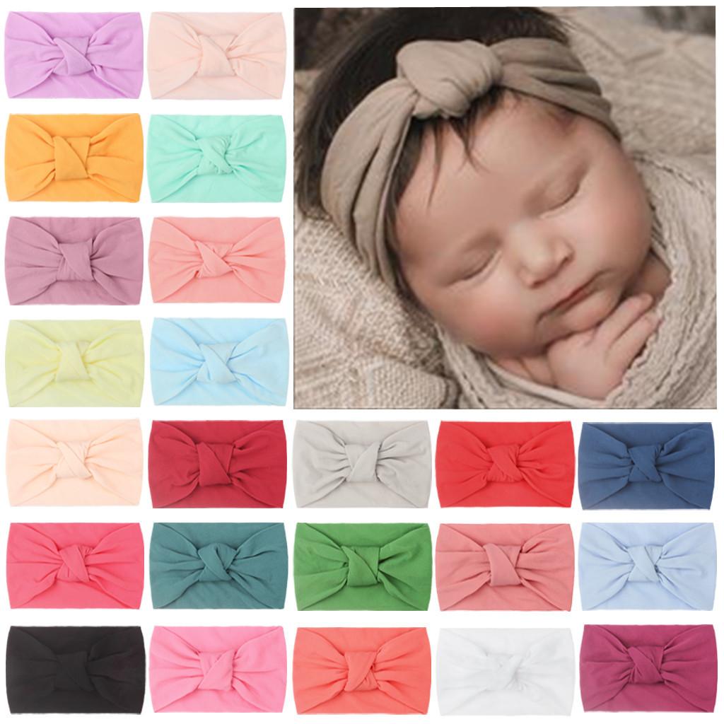 Unisex Baby 13-24m Knot Headband/Nylon Turban Elastic Washable Eco-Friendly Infant Toddler Accessory