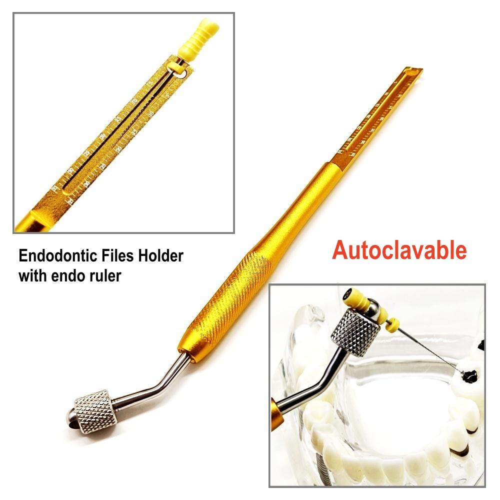 Держатель стоматологических эндодонтических файлов, захват для ручных файлов, машина для файлов корневых каналов, вращающийся держатель файлов с эндо-линейкой